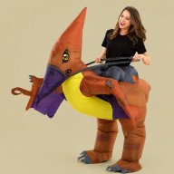 disfraz dinosaurio - botarga inflable